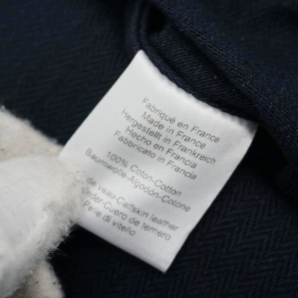 Hermes  Aline Grooming Swift Canvas Backpack Bag Navy Blue - Picture 16 of 16